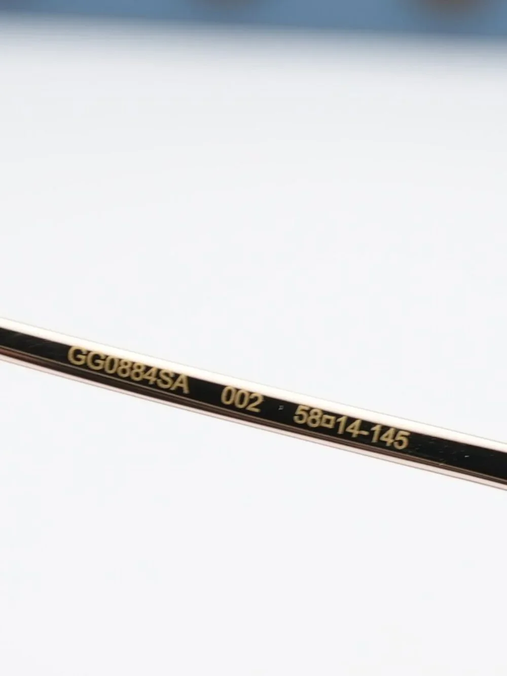 Gucci GG0884SA 002 Square Sunglasses - Havana / Brown